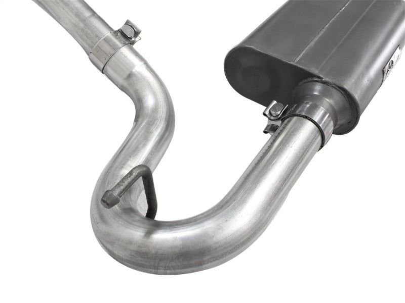aFe Scorpion Exhaust System Cat-Back 2.5in Aluminized Hi-Tuck - Jeep Wrangler JK 2007-2018 V6 3.6/3.8L, view 3