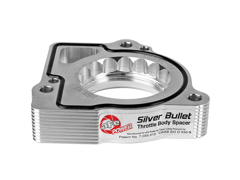aFe Silver Bullet Throttle Body Spacer - Dodge Dakota, Durango 4.7L / 5.7L HEMI (2000-2010) - Black, view 2