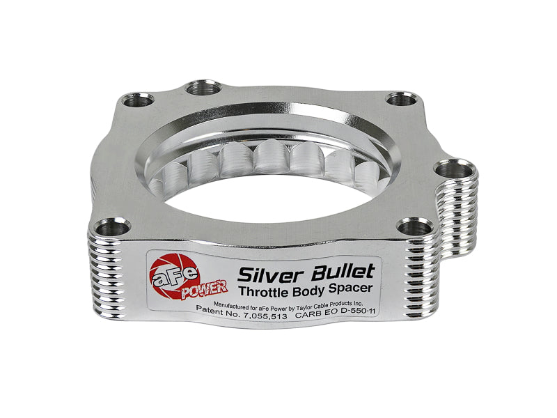 aFe Silver Bullet Throttle Body Spacer - Dodge / Ram 1500 / Durango / Jeep Grand Cherokee 5.7L HEMI 2007-2026 - Black, view 4