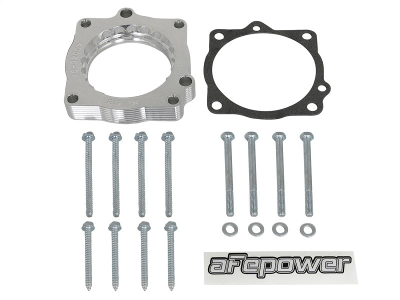 aFe Silver Bullet Throttle Body Spacer - Dodge Challenger / Charger / Chrysler 300 / Jeep Grand Cherokee HEMI 2005-2024 - Black, view 2