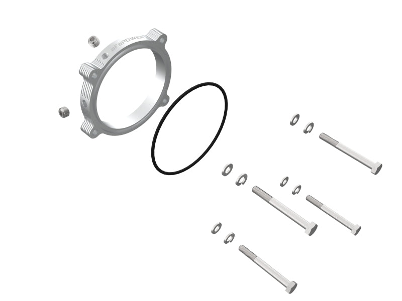 aFe Silver Bullet Throttle Body Spacer - Ram 1500 TRX / Dodge Charger / Challenger / Durango 6.2L Supercharged 2015-2025, view 5
