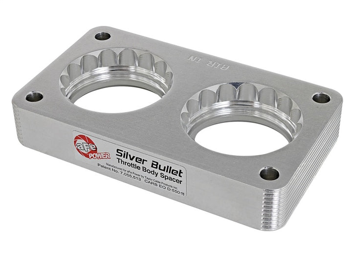 aFe Silver Bullet Throttle Body Spacer - Ford F-250, F-350 Super Duty, Excursion V10-6.8L (1999-2005) - Black
