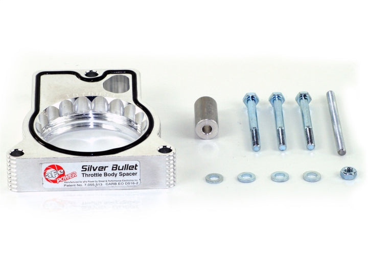 aFe Silver Bullet Throttle Body Spacer - Ford F-250, F-350 Super Duty, Excursion V10-6.8L (1999-2005) - Black, view 2