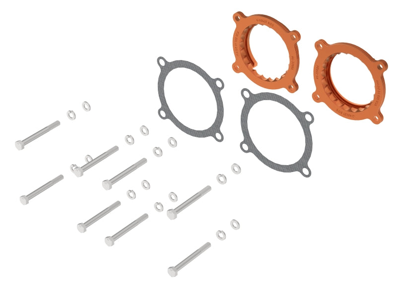 aFe Silver Bullet Throttle Body Spacer - Ford Mustang GT / Dark Horse 5.0L 2024, view 4