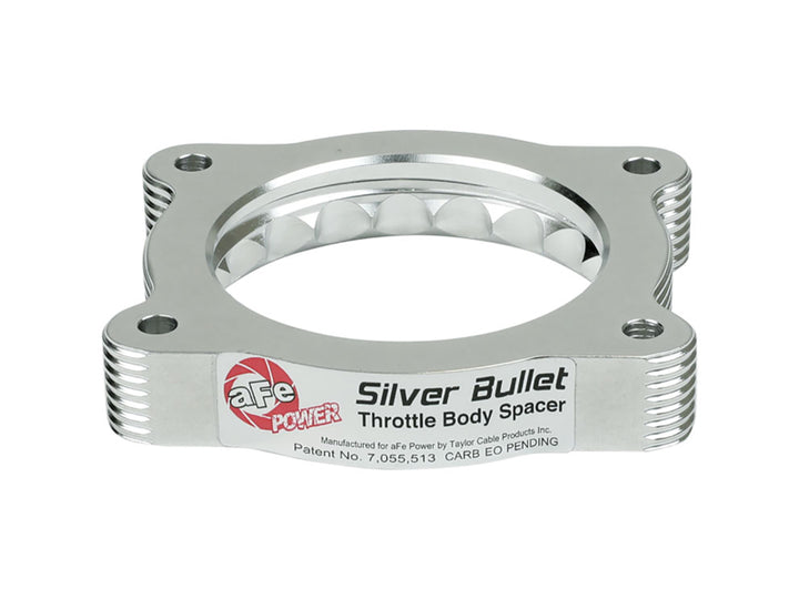 aFe Silver Bullet Throttle Body Spacer - Chevy Colorado, GMC Canyon 3.5L / 3.7L L5 (2004-2012) - Black, view 6