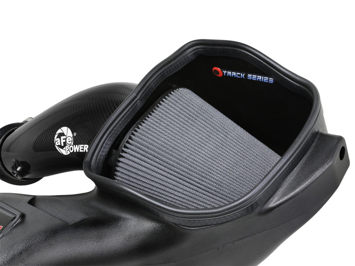 aFe Track Series Carbon Fiber Cold Air Intake (Pro DRY S) - Ford F-150 Raptor R 2023-2026, view 3
