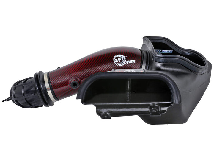 aFe Track Series Carbon Fiber Pro 5R Cold Air Intake System - Ford F-150 Raptor R 5.2L Supercharged 2023-2025 - Red, view 4