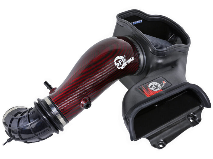 aFe Track Series Carbon Fiber Pro 5R Cold Air Intake System - Ford F-150 Raptor R 5.2L Supercharged 2023-2025 - Red, view 8