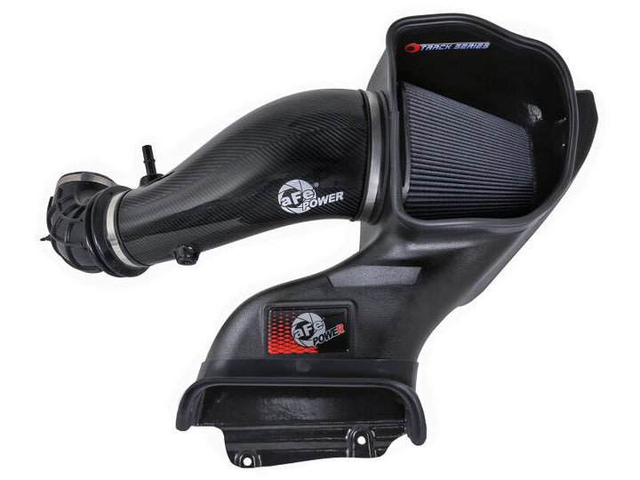 aFe Track Series Carbon Fiber Pro DRY S Cold Air Intake System - Ford F-150 Raptor R 5.2L Supercharged 2023-2025 - Black, view 4