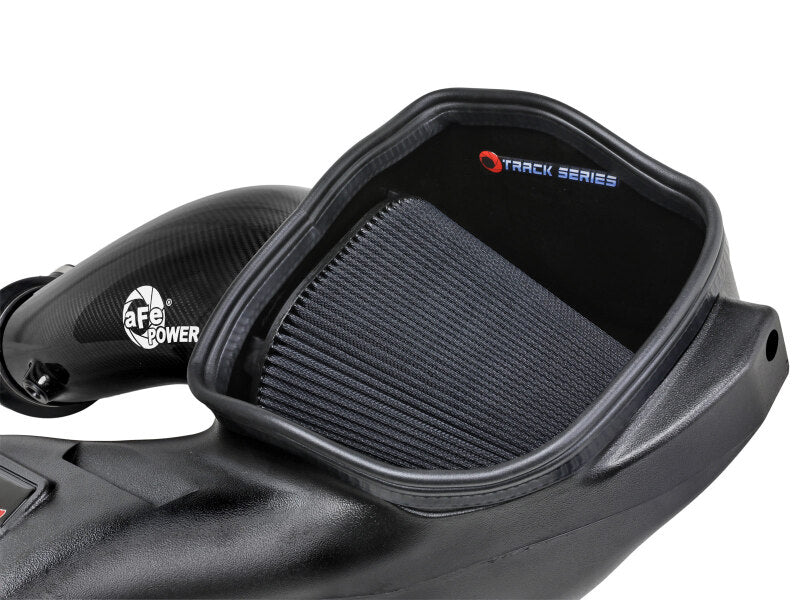 aFe Track Series Carbon Fiber Pro DRY S Cold Air Intake System - Ford F-150 Raptor R 5.2L Supercharged 2023-2025 - Black, view 6
