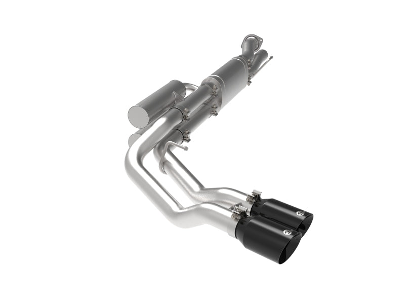 aFe Rebel Series 3in 409 SS Cat-Back Exhaust with Black Tips for Ford F-250/F350 V8 6.2L/7.3L