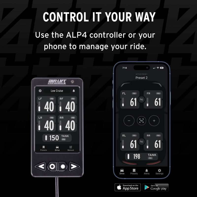 Air Lift ALP4 Pressure-Based Air Management System - 1/4in Airline - No Tank or Compressor, view 6