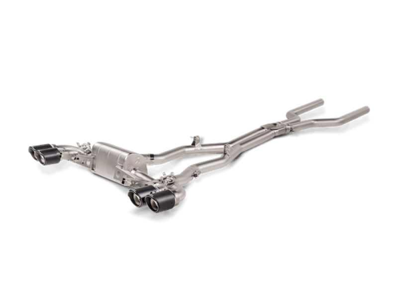 Akrapovic Evolution Line Cat-Back Titanium Carbon Tips - BMW M8 F93 2021+