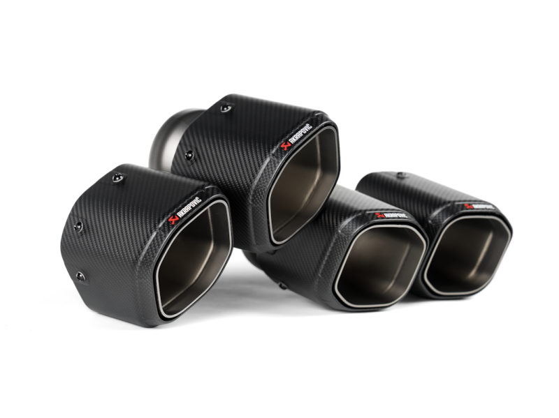 Akrapovic Hexagonal Carbon Fiber Tail Pipe Set - BMW M5 G90 2025-2026, view 3