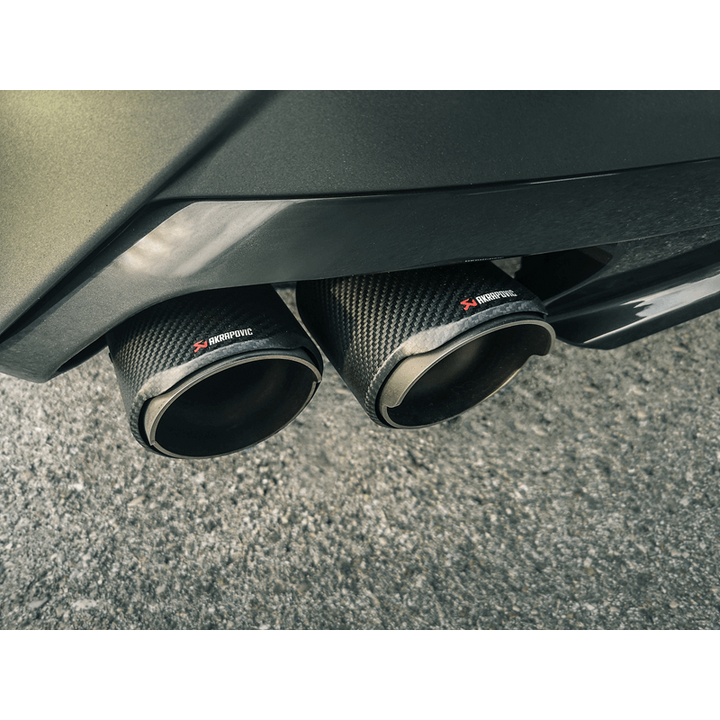 Akrapovic Slip-On Line Titanium Carbon Tips - BMW Z4 M40i G29 2019-2026