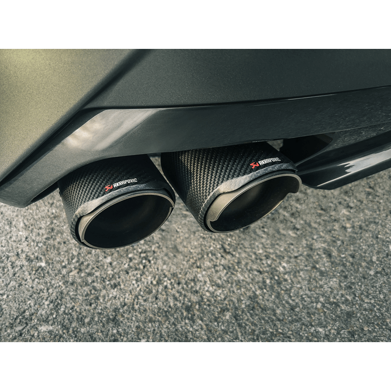 Akrapovic Slip-On Line Titanium Carbon Tips - BMW Z4 M40i G29 2019-2026