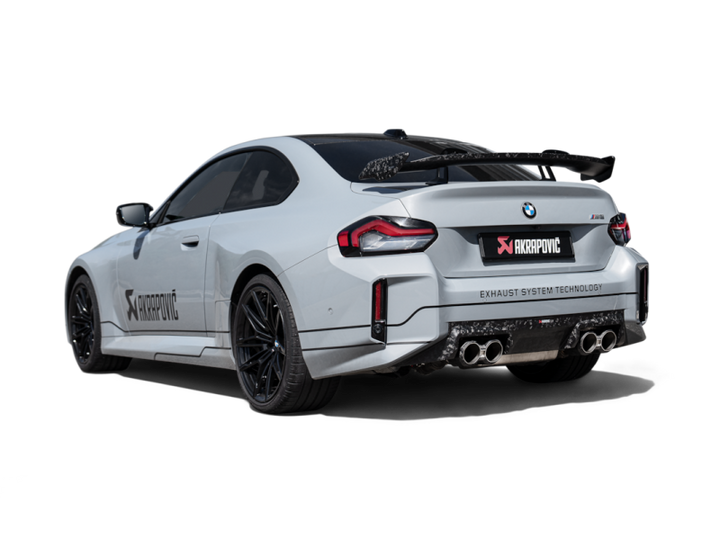 Akrapovic Tail Pipe Set Chopped Carbon - BMW M2 G87, view 2