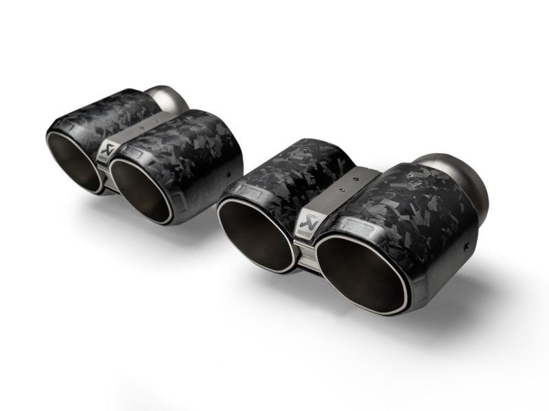 Akrapovic Tail Pipe Set Chopped Carbon - BMW M2 G87, view 3