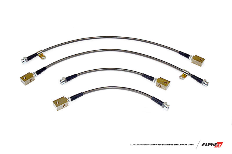 AMS Performance Alpha Race Style Stainless Steel Brake Lines - Nissan GT-R (R35) 2009-2021