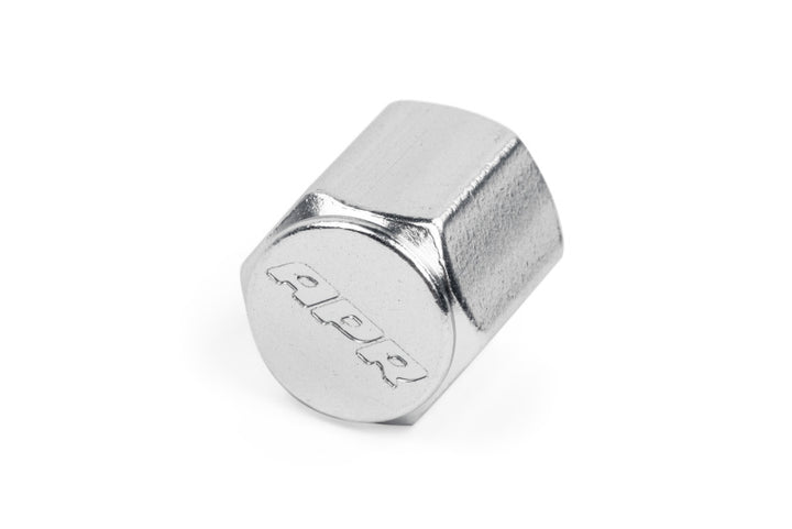 APR Aluminum Valve Stem Caps Set of 4 - Audi 1992-2027 - Silver, view 3