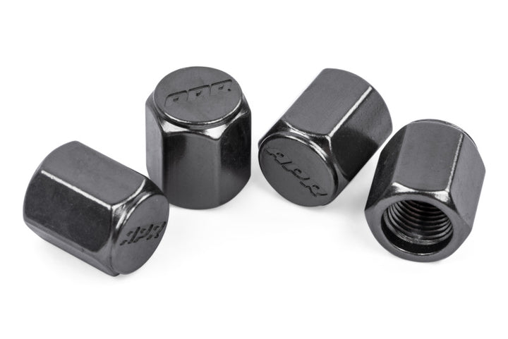 APR Aluminum Valve Stem Caps Set of 4 - Audi 1992-2027 - Gunmetal