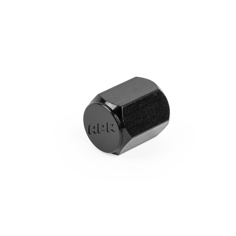 APR Aluminum Valve Stem Caps Set of 4 - Audi 1992-2027 - Black, view 2