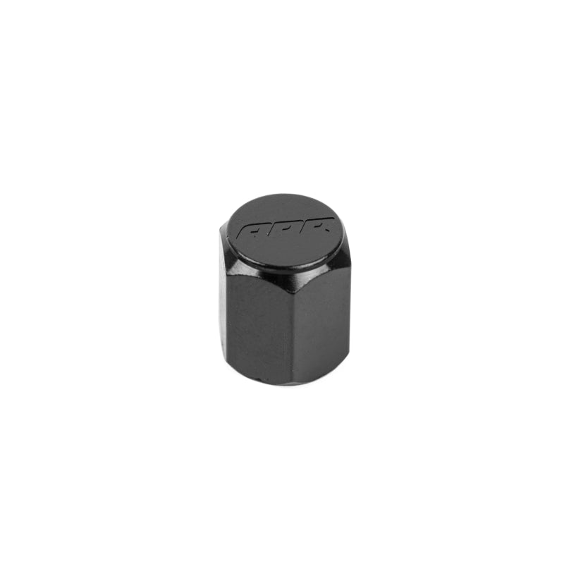 APR Aluminum Valve Stem Caps Set of 4 - Audi 1992-2027 - Black, view 4
