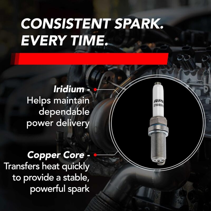 APR Iridium Pro Spark Plug - Audi / VW / Porsche / Bentley EA888.3/EA888.4/EA855.2/EA824 2012-2027 - Heat Range 9, 14mm x 26.5mm - Single, view 8