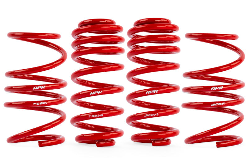 APR Roll-Control Lowering Springs - Volkswagen Golf R (MK8) 2022-2026 - Red, view 3