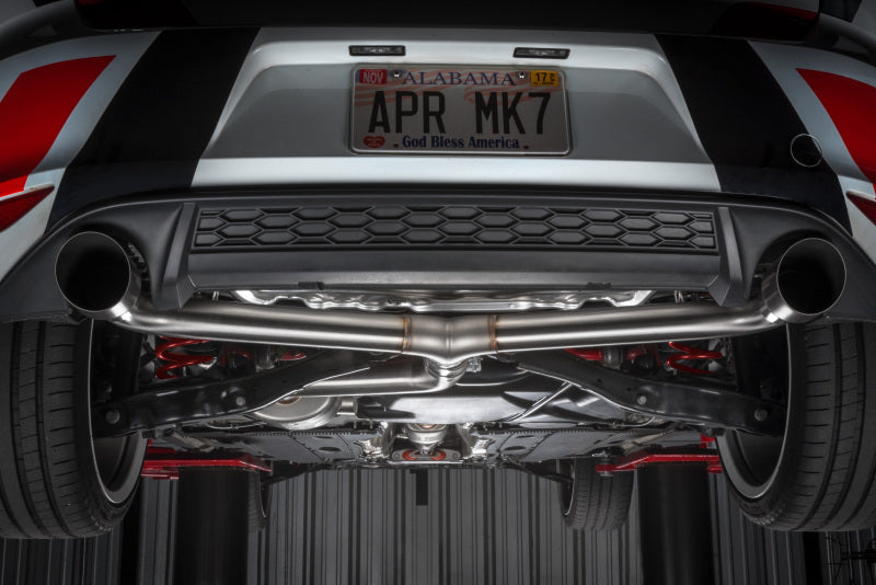 APR Stainless Steel Cat-Back Exhaust - Volkswagen GTI (MK7.5) 2020-2021 - Polished Tips, view 27