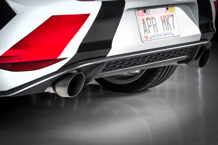 APR Stainless Steel Cat-Back Exhaust - Volkswagen GTI (MK7.5) 2020-2021 - Polished Tips, view 5