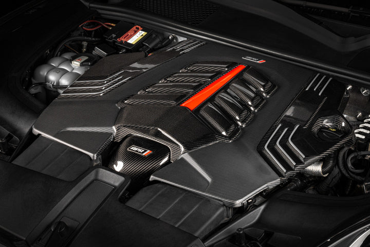 APR Twill Carbon Fiber Engine Cover - Audi Q8 / Porsche Cayenne / Lamborghini Urus 2019-2027, view 2