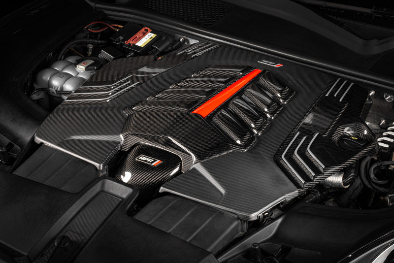 APR Twill Carbon Fiber Engine Cover - Audi Q8 / Porsche Cayenne / Lamborghini Urus 2019-2027, view 2