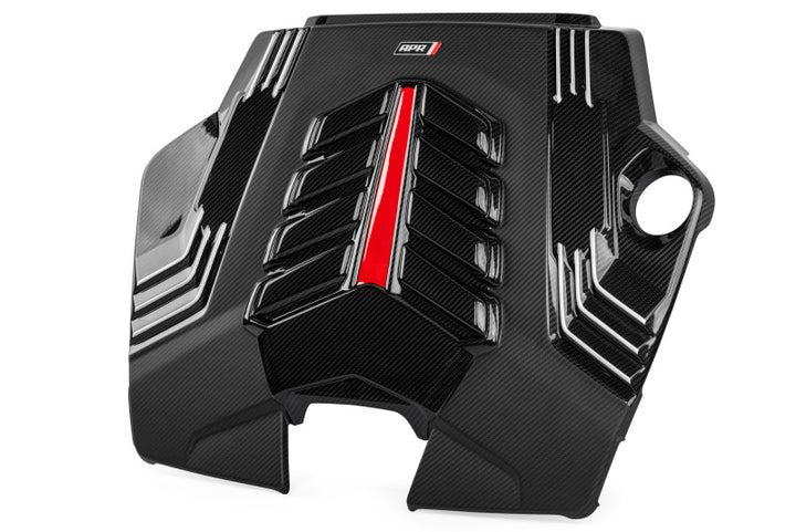 APR Twill Carbon Fiber Engine Cover - Audi Q8 / Porsche Cayenne / Lamborghini Urus 2019-2027, view 3