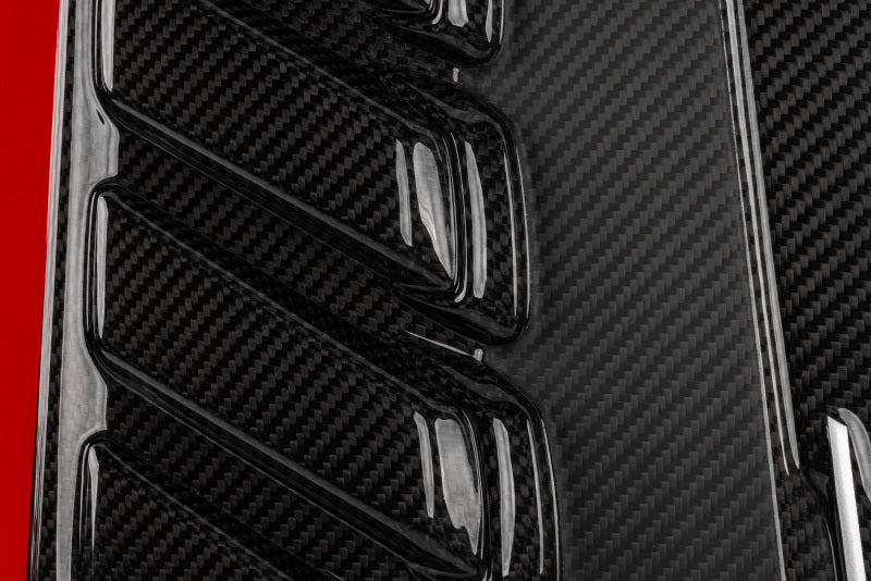 APR Twill Carbon Fiber Engine Cover - Audi Q8 / Porsche Cayenne / Lamborghini Urus 2019-2027, view 4
