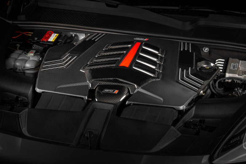 APR Twill Carbon Fiber Engine Cover - Audi Q8 / Porsche Cayenne / Lamborghini Urus 2019-2027, view 6
