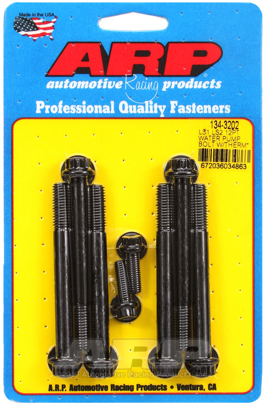 ARP 12pt Water Pump Bolt Kit - LS1 LS2 with Thermostat Housing