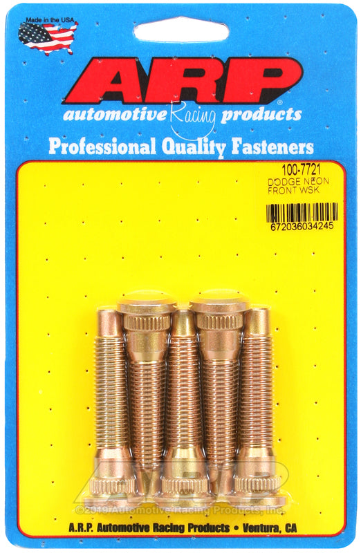ARP Dodge Neon Front Wheel Stud Kit - M12 x 1.5 (5 Studs)