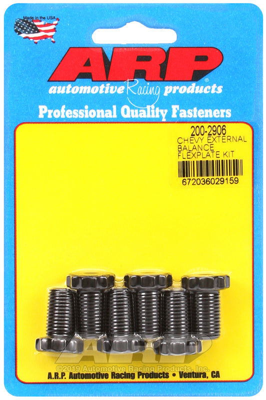 ARP Flexplate Bolt Kit - Chevrolet 90 Degree for V6/265-454 V8 with Rear Seal