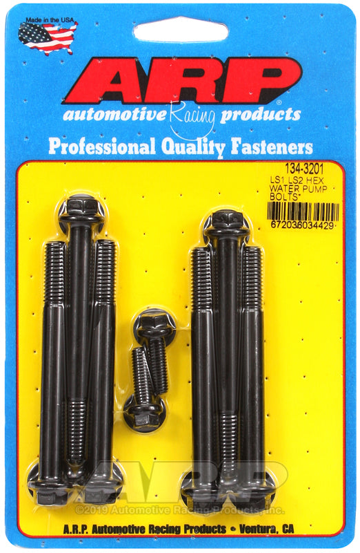 ARP Hex SS Water Pump Bolt Kit - LS1 / LS2 with Thermostat Housing