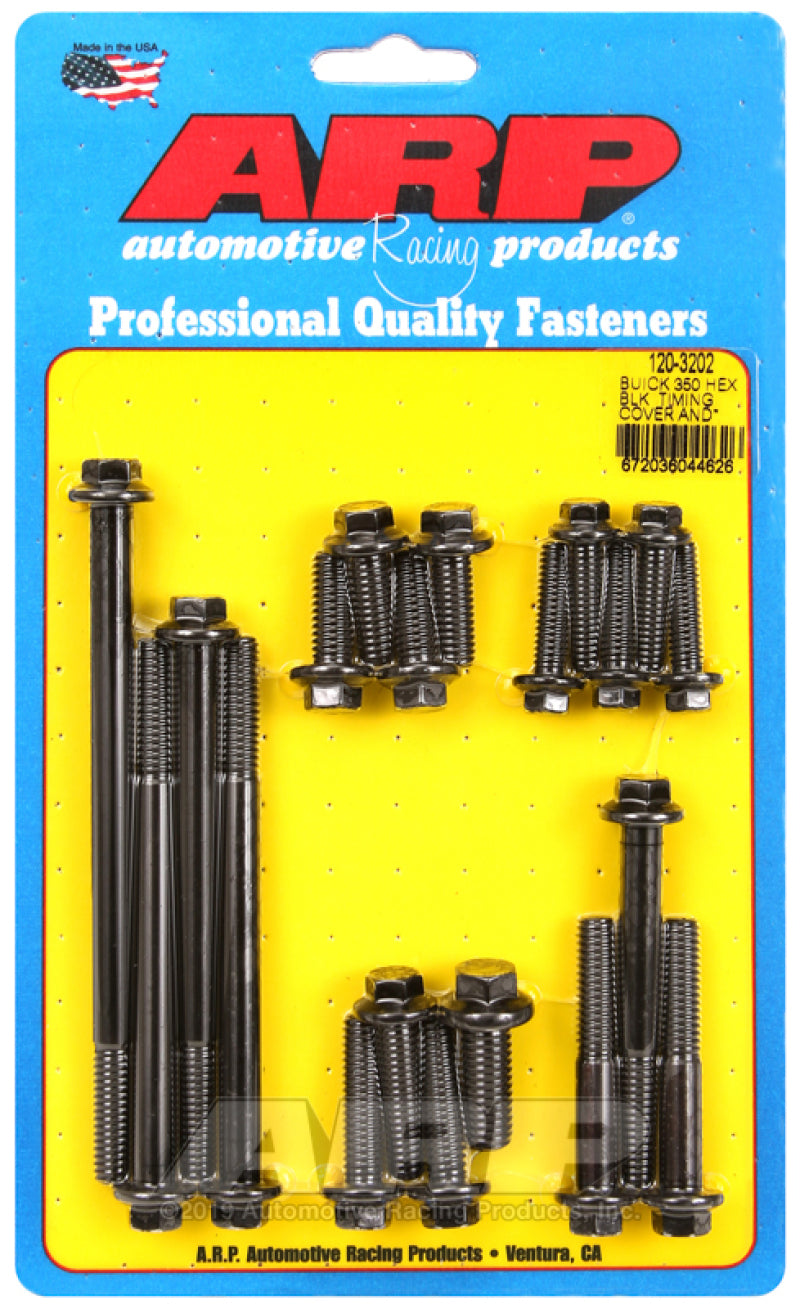 ARP Hex Timing Cover & Water Pump Bolt Kit - Buick 350