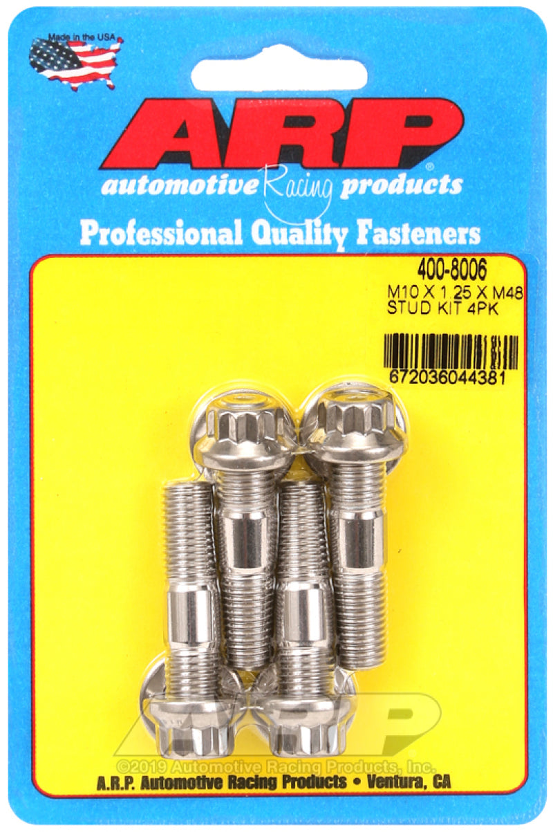 ARP Stud Kit - Broached - M10 x 1.25 x 48mm