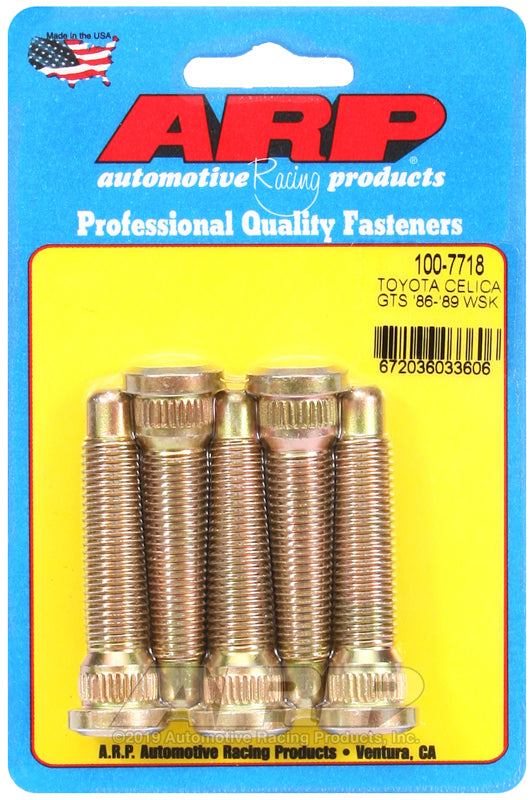 ARP Toyota Celica GTS Front Wheel Stud Kit - 1986-1989, M12 x 1.5 (5 Studs)