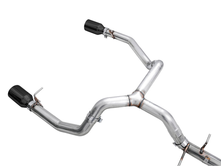 AWE 0FG Diamond Black Tip Split Rear Exit Cat-Back Exhaust (Flat Bumper) - Chevrolet Silverado / GMC Sierra 1500 5.3L 2019-2026, view 9