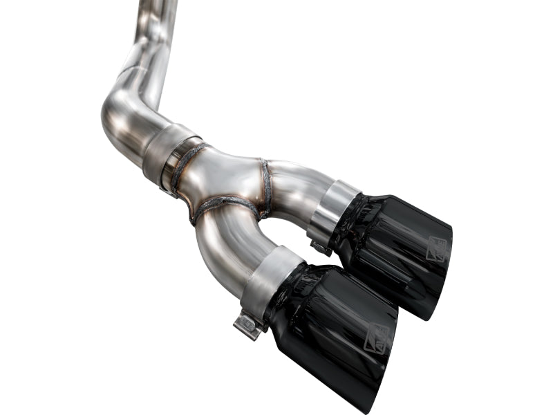 AWE Ford F150 2021-2025 (14th Gen Reg Cab) Cat-Back Exhaust - 4.5in Dual Side Exit Diamond Black Tips, view 11