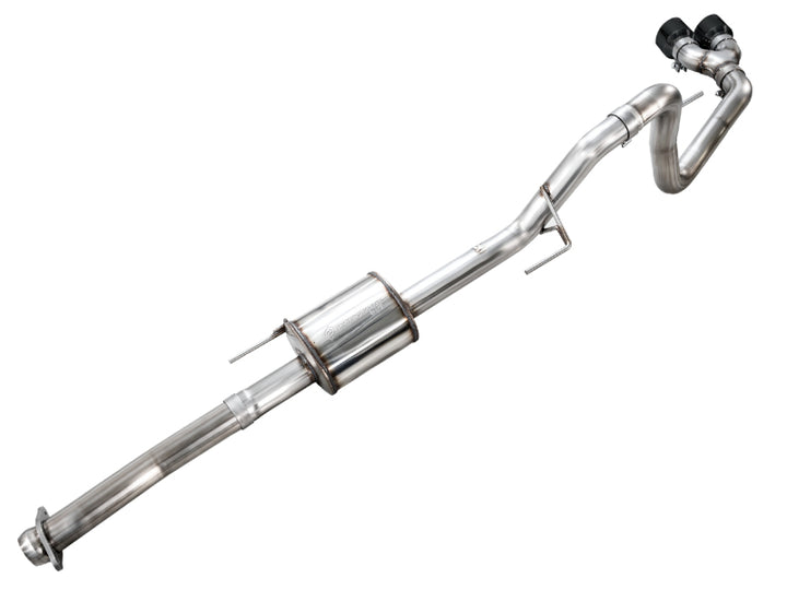 AWE Ford F150 2021-2025 (14th Gen Reg Cab) Cat-Back Exhaust - 4.5in Dual Side Exit Diamond Black Tips, view 13