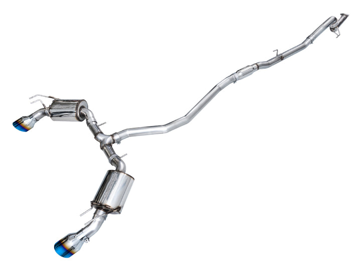 AWE Touring Edition Cat-Back Exhaust - Honda Civic Si / Acura Integra 2022-2026 - Dual Vapor Blue Tips