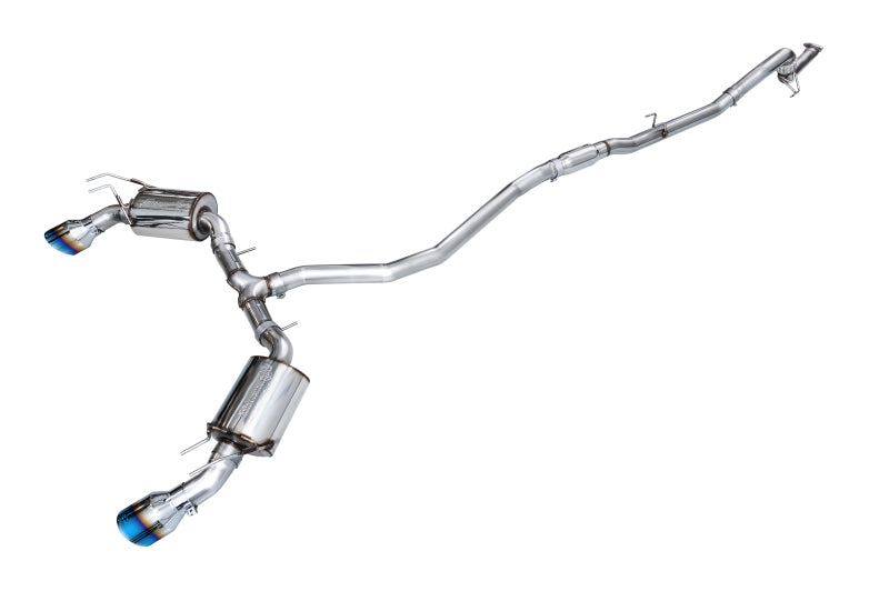 AWE Touring Edition Cat-Back Exhaust - Honda Civic Si / Acura Integra 2022-2026 - Dual Vapor Blue Tips, view 2