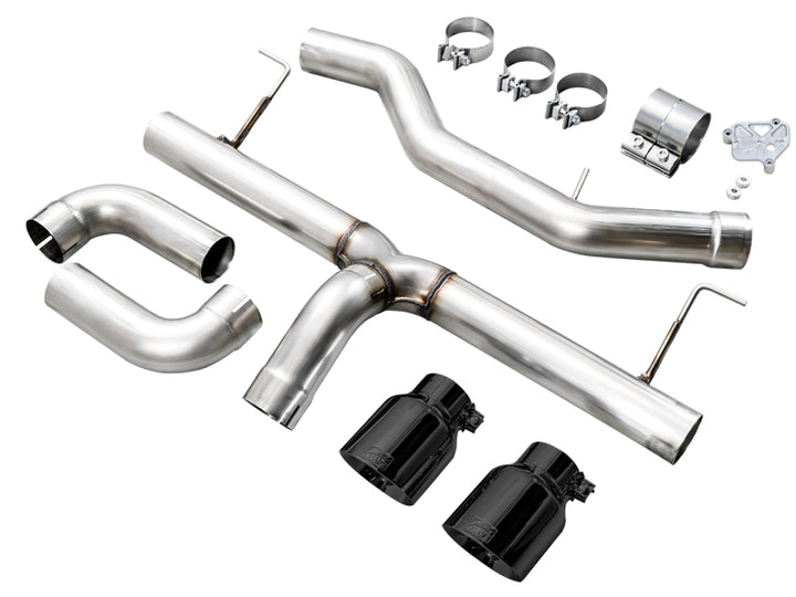 AWE Track Edition Axle-Back Exhaust - BMW 330i, 330i xDrive 2019-2024 - Diamond Black Tips, view 9
