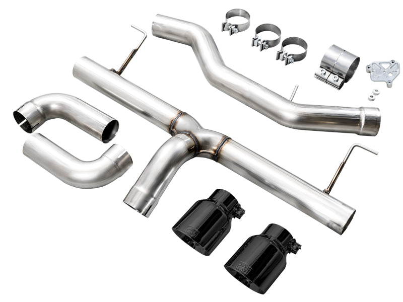 AWE Track Edition Axle-Back Exhaust - BMW 330i, 330i xDrive 2019-2024 - Diamond Black Tips, view 9